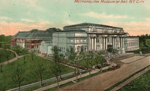 Vintage Postcard 1911 Metropolitan Museum Of Art Building Landmark New York City