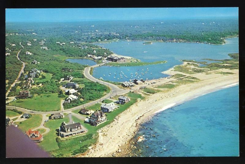 Weekapaug, Rhode Island/RI Postcard, Beautiful Aerial View!