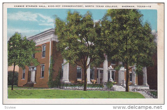 Cammie Starnes Hall , North Texas College , SHERMAN , Texas , 1910s