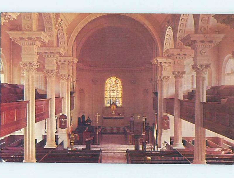 Unused Pre-1980 CHURCH SCENE Charleston South Carolina SC A5677