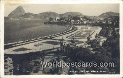 Real Photo Praca Paris Rio De Janeiro Brazil 1938 