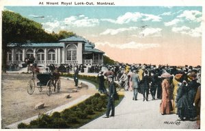 Montreal Canada, At Mount Royal Look-Out Crowd Valentine & Son, Vintage Postcard