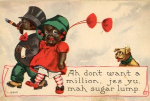 African American theme 2 postcards