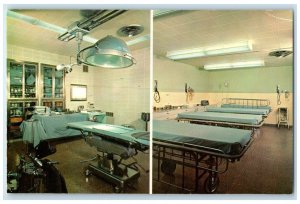 c1960 Interior Bishop Clarkson Memorial Hospital Multi-View Omaha NE Postcard