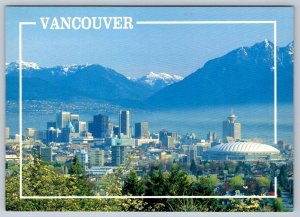 View From Queen Elizabeth Park, Vancouver BC, 1988 Postcard, Slogan Cancel