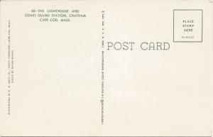 Chatham Light House, Cape Cod, Massachusetts, postcard, unused