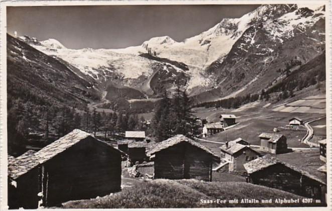 Switzerland Saas-Fee mit Allalin und Alphubel Photo