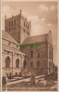 Nottinghamshire Postcard - Southwell Minster, Central Tower and Ape RS32920