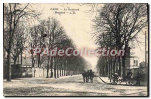 Old Postcard Caen Boulevard Bertrand