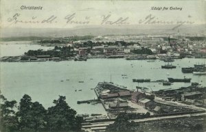 norway norge, CHRISTIANIA, Udsigt fra Ekeberg (1906) Postcard