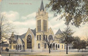 Tifton Georgia First Baptist Church Vintage Postcard AA23285