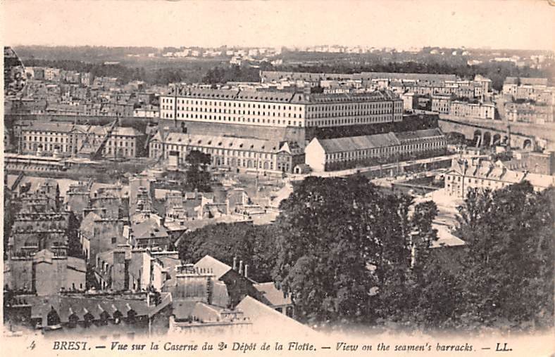 Vue sur la Caserne du Depot de la Flotte Brest France Unused 