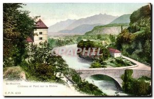 Old Postcard St Maurice Chateau St Pont Sur Le Rhone