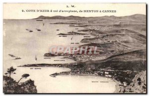 Old Postcard From Menton cane