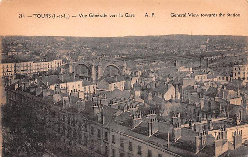 General View towards the Station Tours France Unused 