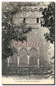 VINTAGE POSTCARD Rabat ruins of Chellah Tombeau of Moulay Hassan