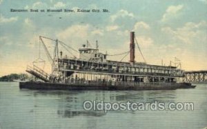 Excursion Boat On The Missouri Ferry Boats, Ship 1919 