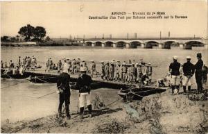 CPA AVIGNON - Travaux du 7e Genie - Constraction d'un Pont par Bateaux (511529)