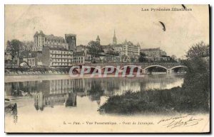 Old Postcard Panoramic View of Pau Jurancon Bridge