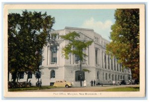 c1930's Post Office Moncton New Brunswick Canada Vintage Unposted Postcard