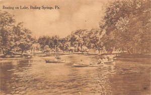 Boating, Lake Boiling Springs, Pennsylvania PA  