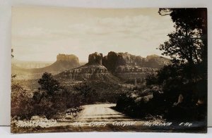 Arizona Twin Peaks Oak Creek Canyon RPPC E114 Real Photo Postcard D9