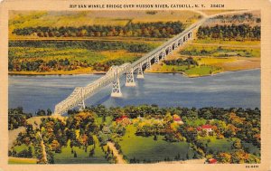 Rip Van Winkle Bridge Over Hudson River Catskill NY