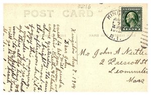 Rhode Island Kingston , Main Street, RPPC