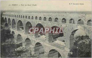 Old Postcard Nimes Pont du Gard