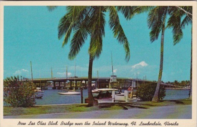 Florida Fort Lauderdale Las Olas Boulevard Bridge Over Inland Waterway