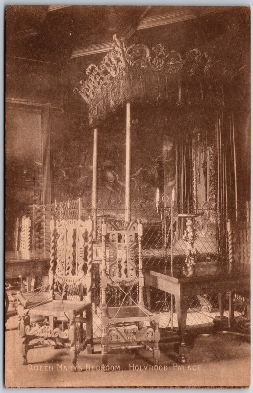 Queen Mary's Bedroom Holyrood Palace Edinburgh Scotland Postcard