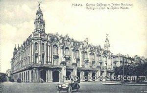 Centro Gallego y Teatro Nacional Habana Cuba, Republica de Cuba Unused 