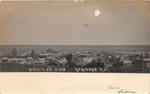 H57/ Lamoure North Dakota RPPC Postcard c1906 Birdseye Homes Elevator  76