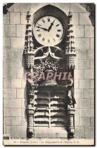 Postcard Old Clock Feurs The Jacquemard of & # 39eglise