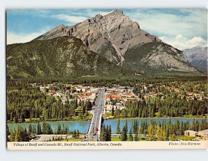 Postcard Village of Banff Cascade Mt., Banff National Park, Banff, Canada