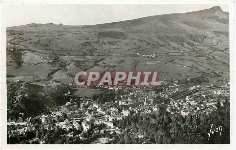 Old Postcard La Bourboule P D General view taken Charlannes