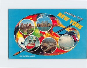 Postcard The Empire State, greetings from New York