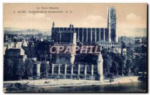 Old Postcard Albi Cathedral and Archeveche