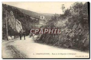 Old Postcard Chatelguyon Route De St Hippolyte A Chatelguyon