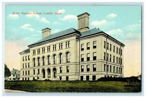 c1910 State Normal School Building Lowell Massachusetts MA Antique Postcard  