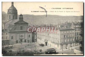 Old Postcard Auvergne Clermont Ferrand hotel Illustree the post office and th...