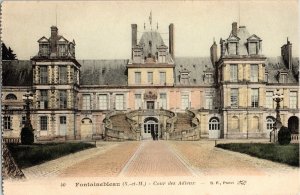 Fontainebleau Cour des Adieux BF Paris Postcard DB Antique Postcard Unposted Vtg 