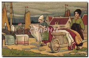  Vintage Postcard Fantasy Illustrator Children Netherlands