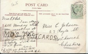 Genealogy Postcard - Johnson - 23 Royle St - Northwich - Cheshire - Ref 8126A