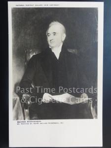 GEORGE STEPHENSON from original painting National Portrait Gallery No.410