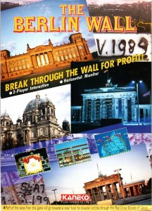 The Berlin Wall Arcade FLYER Original Retro Video Game Artwork 1991 Vintage