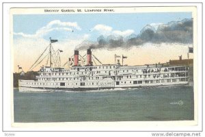 Steamer/Ship Quebec, St. Lawrence River, 1910-1920s