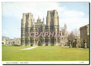Postcard Modern Wells Cathedral West Front