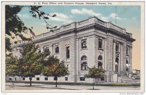 Custom House & Post Office , NEWPORT NEWS , Virginia , 1910s