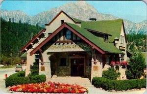 Postcard BANK SCENE Jasper Alberta AB AN7988